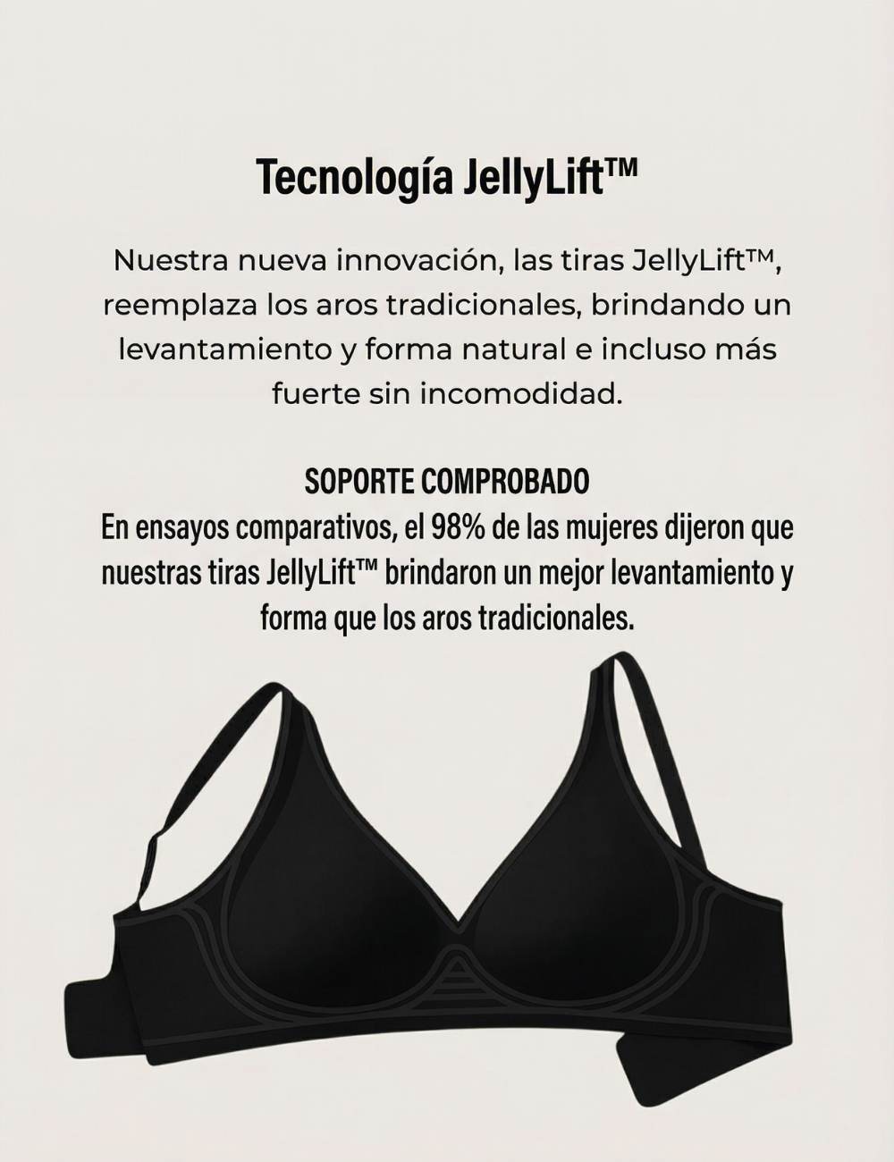 Deep V Push-Up Seamless Wireless Jelly Bra